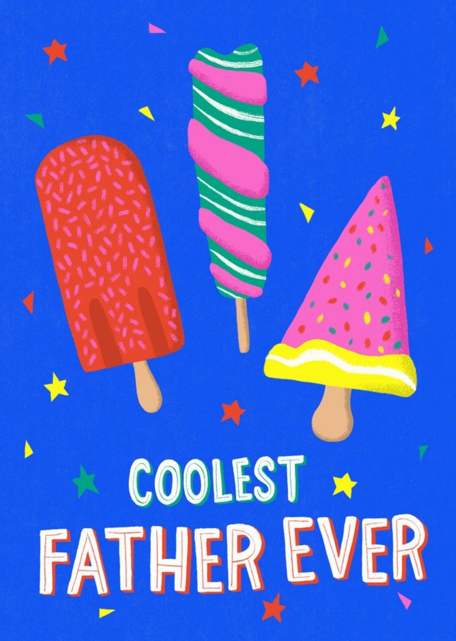 Moonpig Sinead Hanley Illustrated Ice Lollies Coolest Father Card
