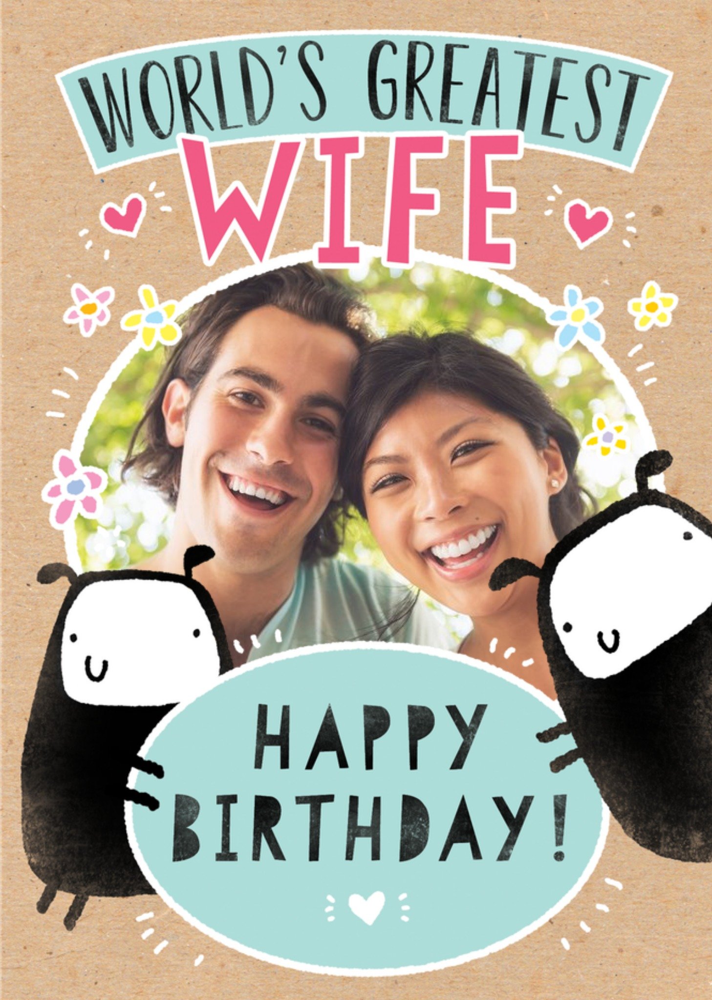 Moonpig Worlds Greatest Wife Photo Upload Card