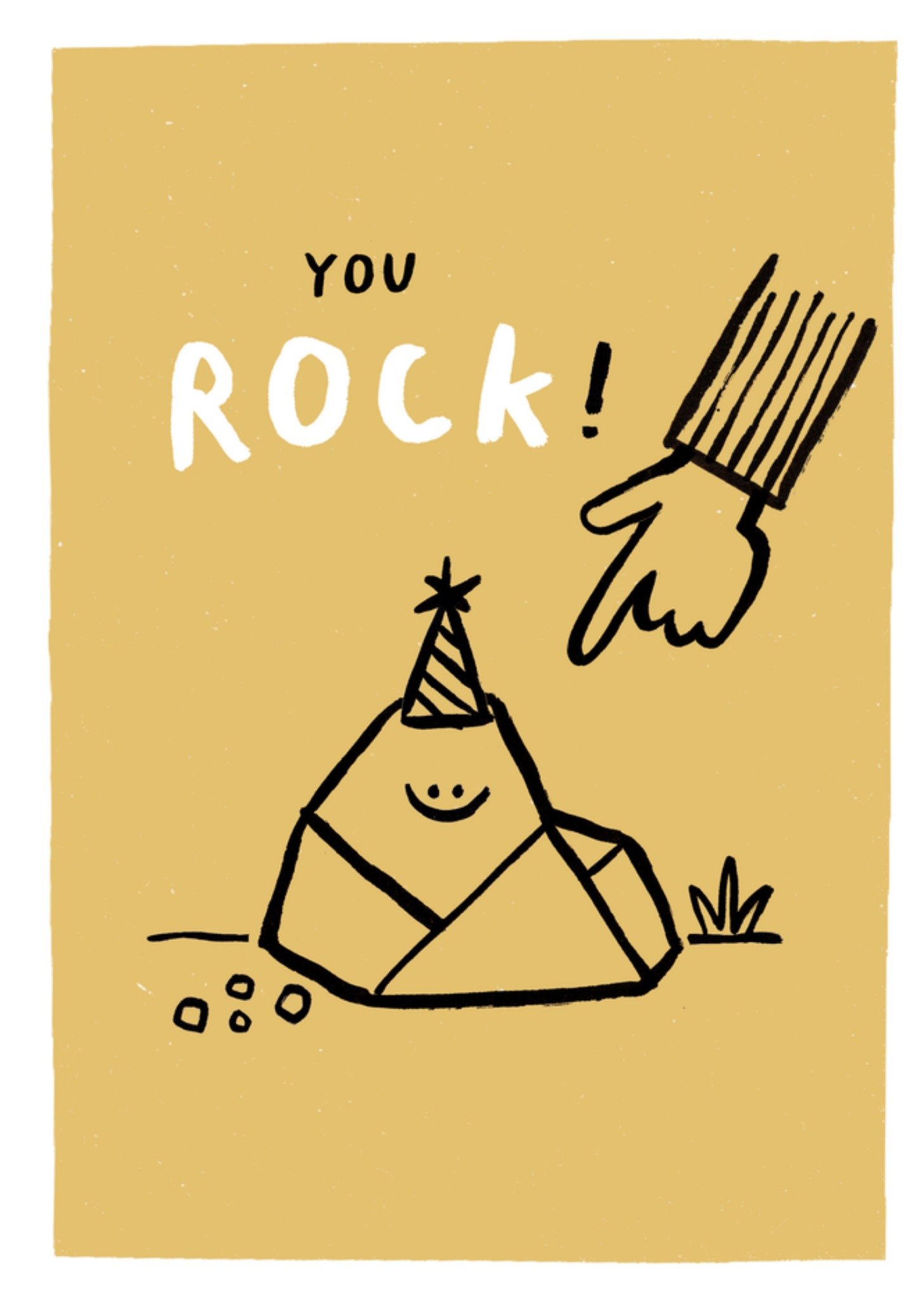 Moonpig You Rock Illustrated Birthday Card