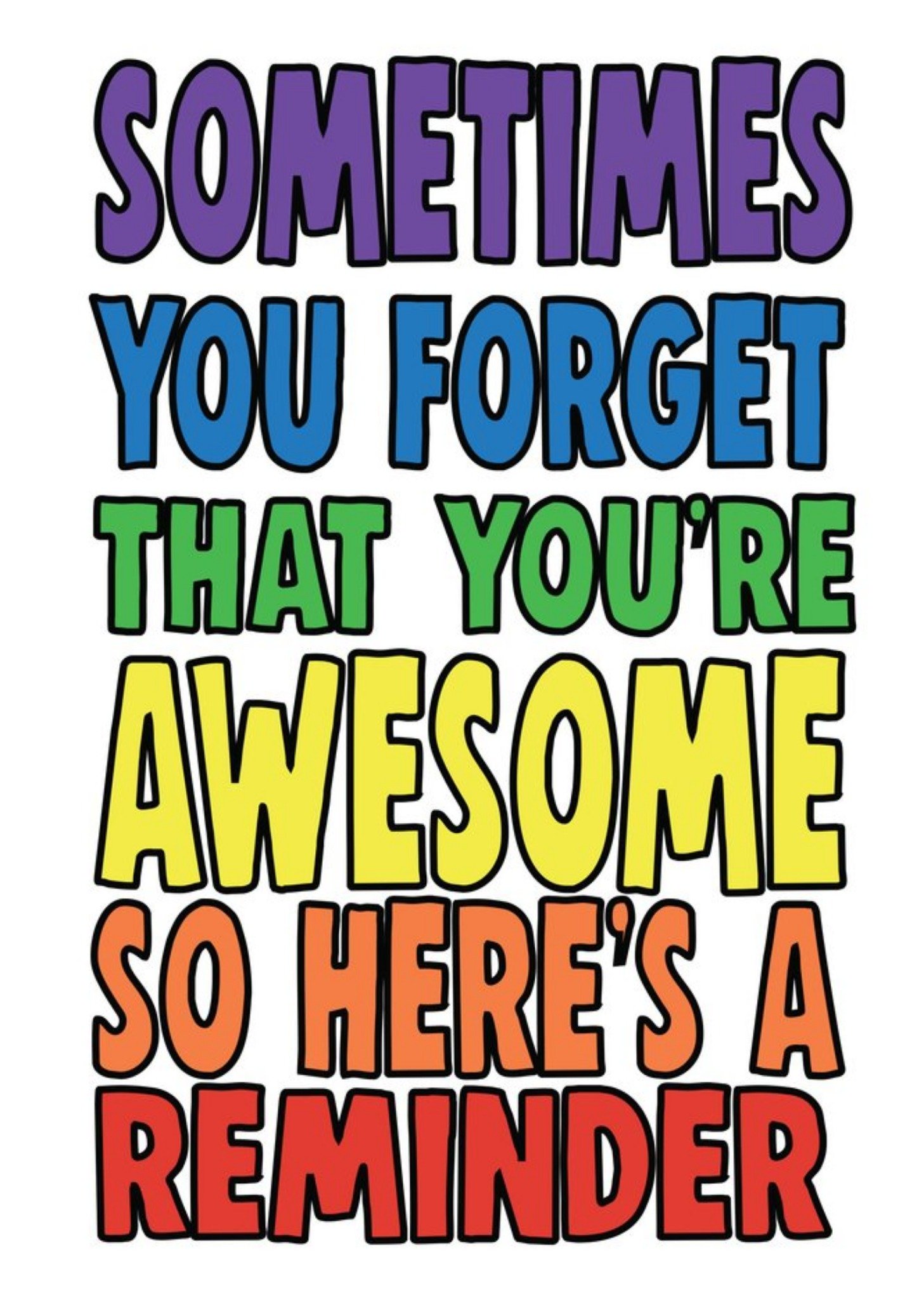 Moonpig Funny Cheeky Chops Sometimes You Forget That Youre Awesome Card