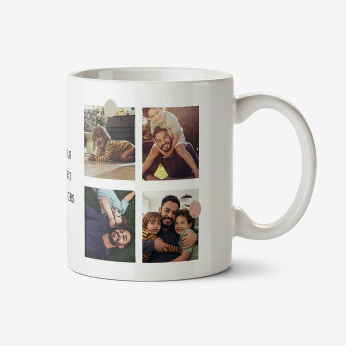 Photo Grid With Colourful Dots Design Your Own Photo Upload Mug