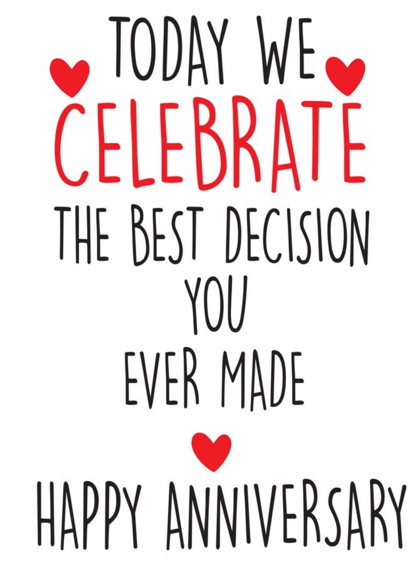 Moonpig Funny Cheeky Chops The Best Decision You Ever Made Card