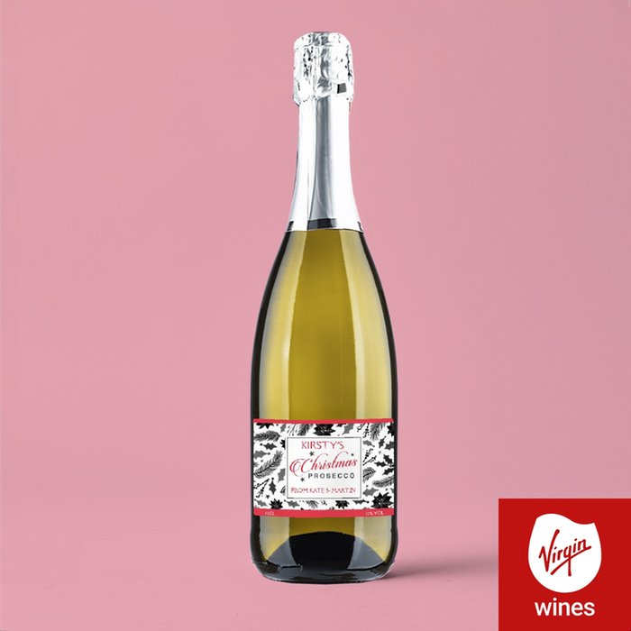 Personalised Christmas Prosecco