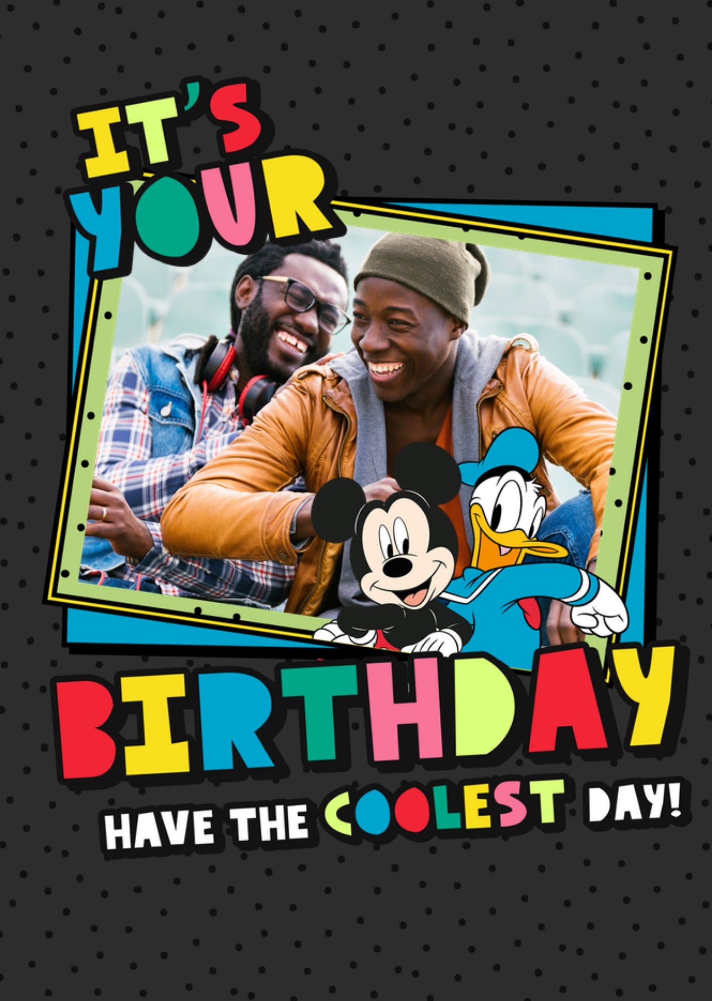 Mickey Mouse Disney Mickey And Friends Have The Coolest Day Photo Upload Birthday Card