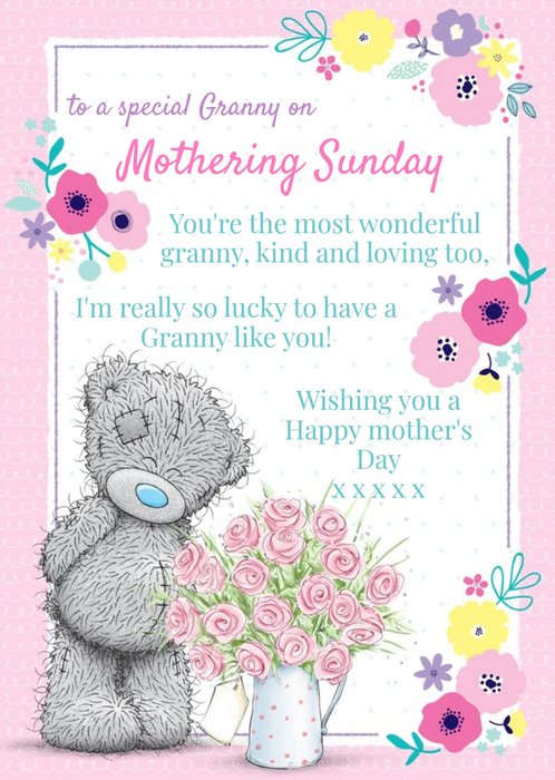 Me To You Tatty Teddy Grandma Mothers Day Card