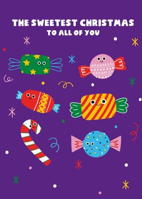 To All Of You Sweets Illustrated Scribbler Christmas Card 