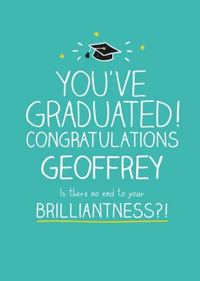 Personalised Graduation Card