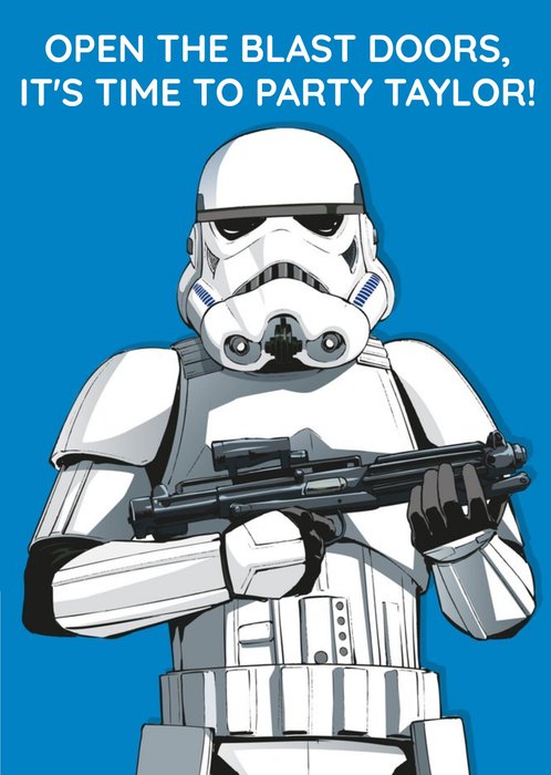 Birthday card - star wars - storm trooper