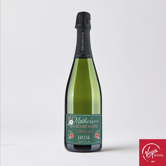 Virgin Wines Personalised Mother's Day Champagne 70cl 