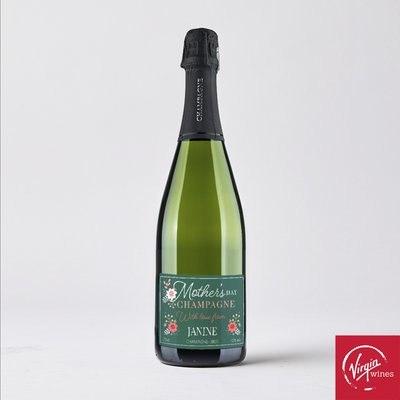 Virgin Wines Personalised Mother's Day Champagne 70cl 