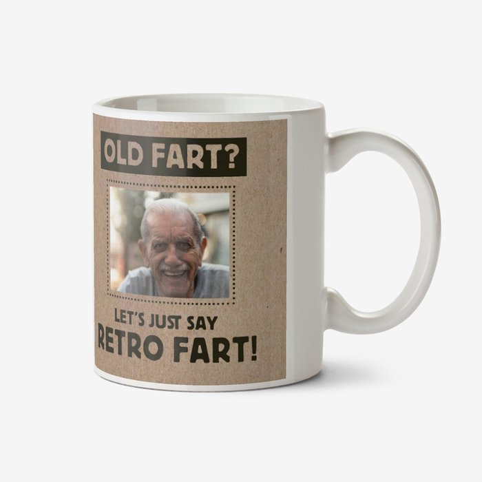 Retro Illustration Photo Upload Old Fart Mug