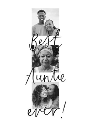 Best Auntie Ever Photo Upload Card