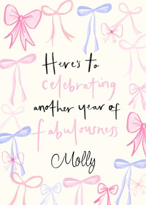 Here's To Celebrate Another Year Of Fabulousness Birthday Card