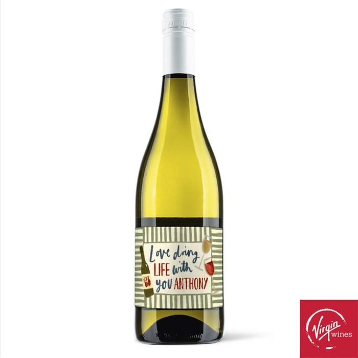 Virgin Wines Personalised Love Doing Life With You Pinot Grigio 75cl