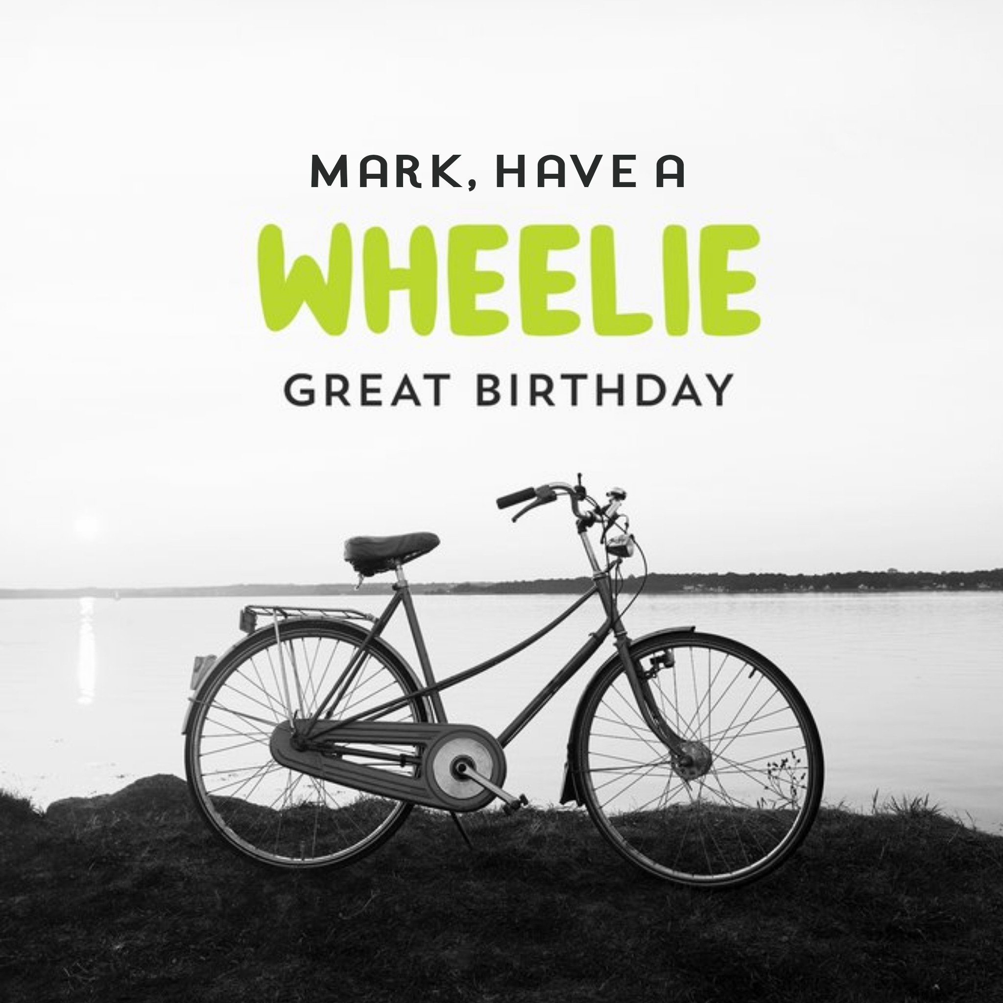 Moonpig Aperture Photographic Have A Wheelie Great Birthday Card