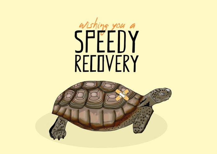 Illustration Wishing You Speedy Recovery Card