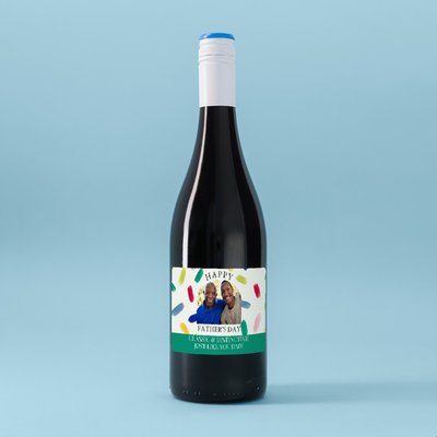 Personalised Happy Father's Day Red Wine 75cl