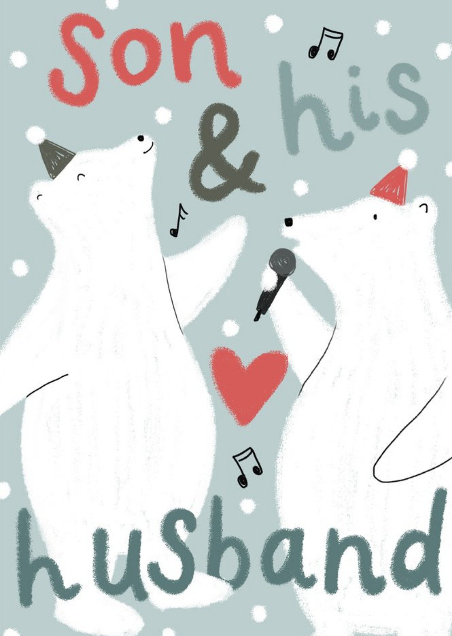 Moonpig Cute Illustrated Son & His Husband Christmas Card