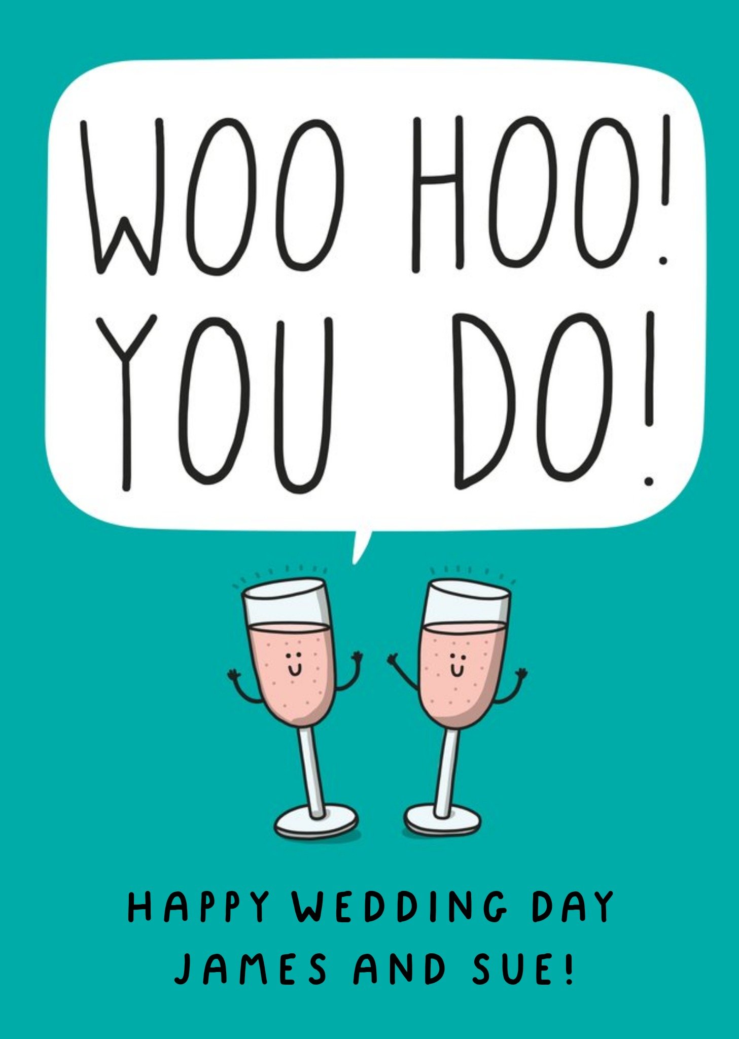 Moonpig Woo Hoo You Do Wedding Day Card