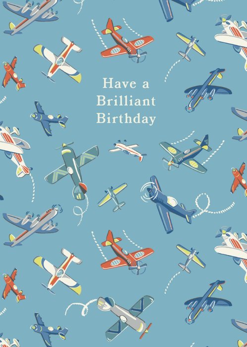 Planes Illustrated Cath Kidston Birthday Card 