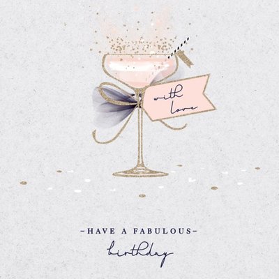 UKG Glass Celebrate Fabulous Birthday Card