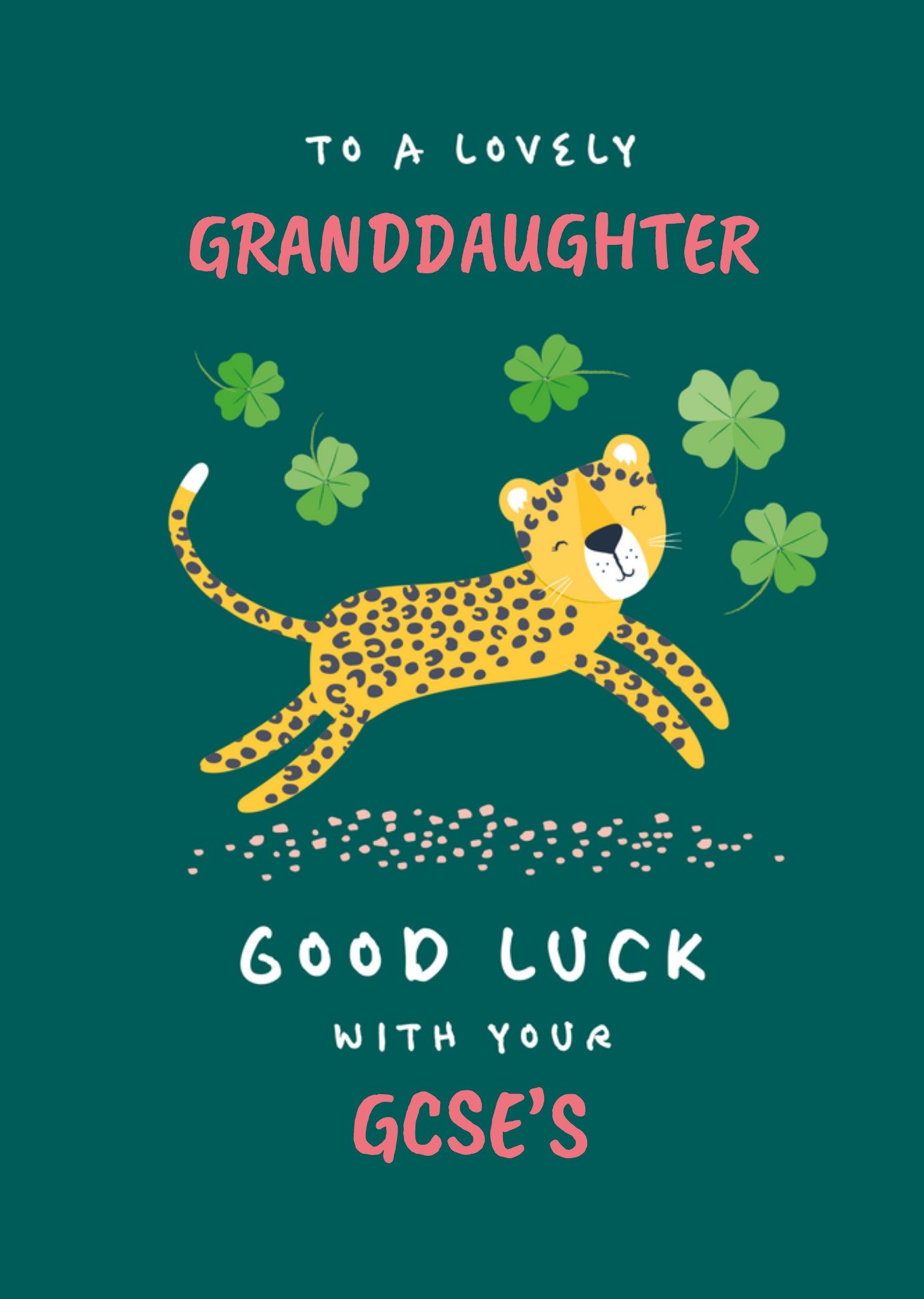Moonpig Lovely Granddaughter Good Luck With Your Gcses Card