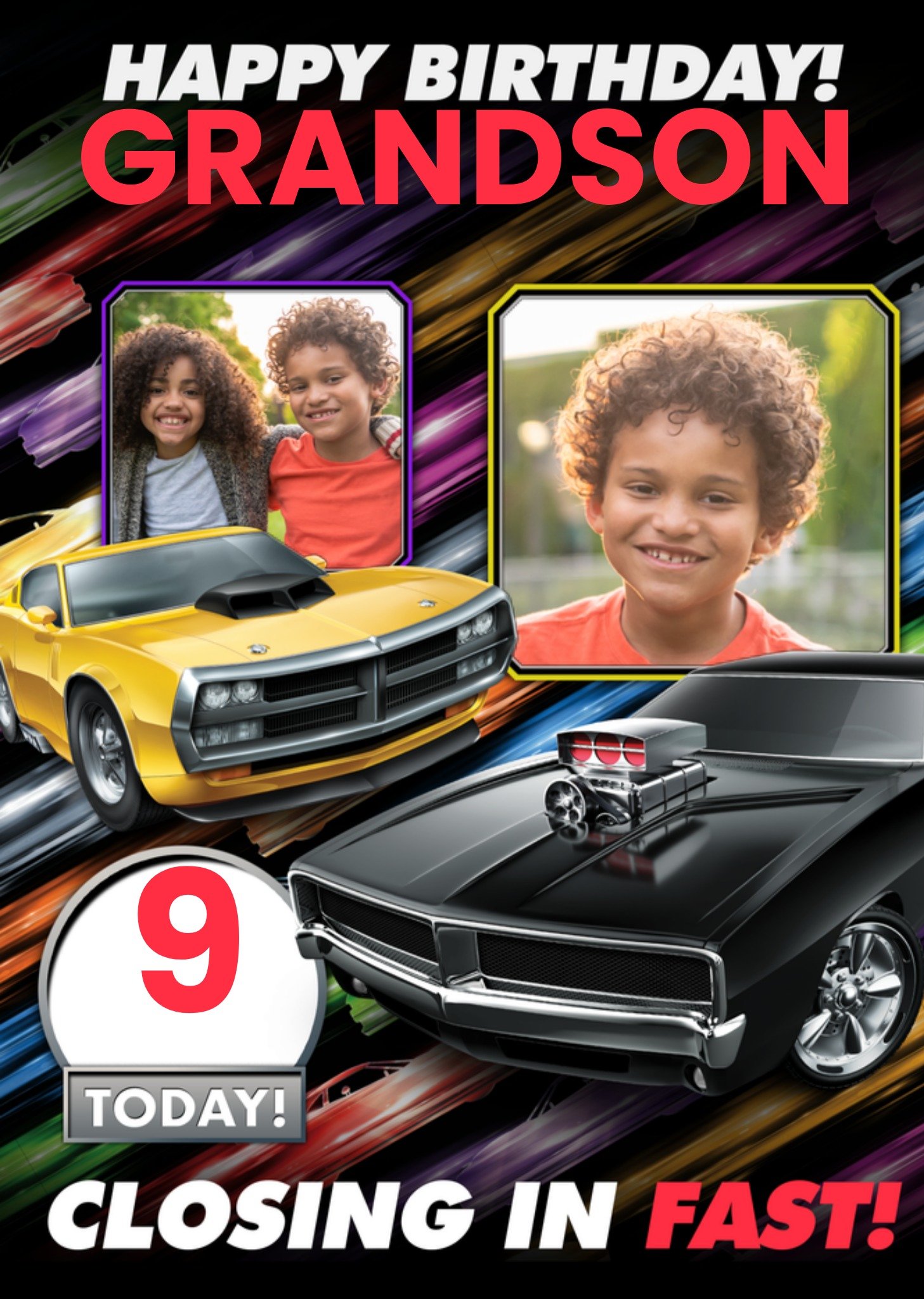 Moonpig Fast And Furious Photo Upload Birthday Card