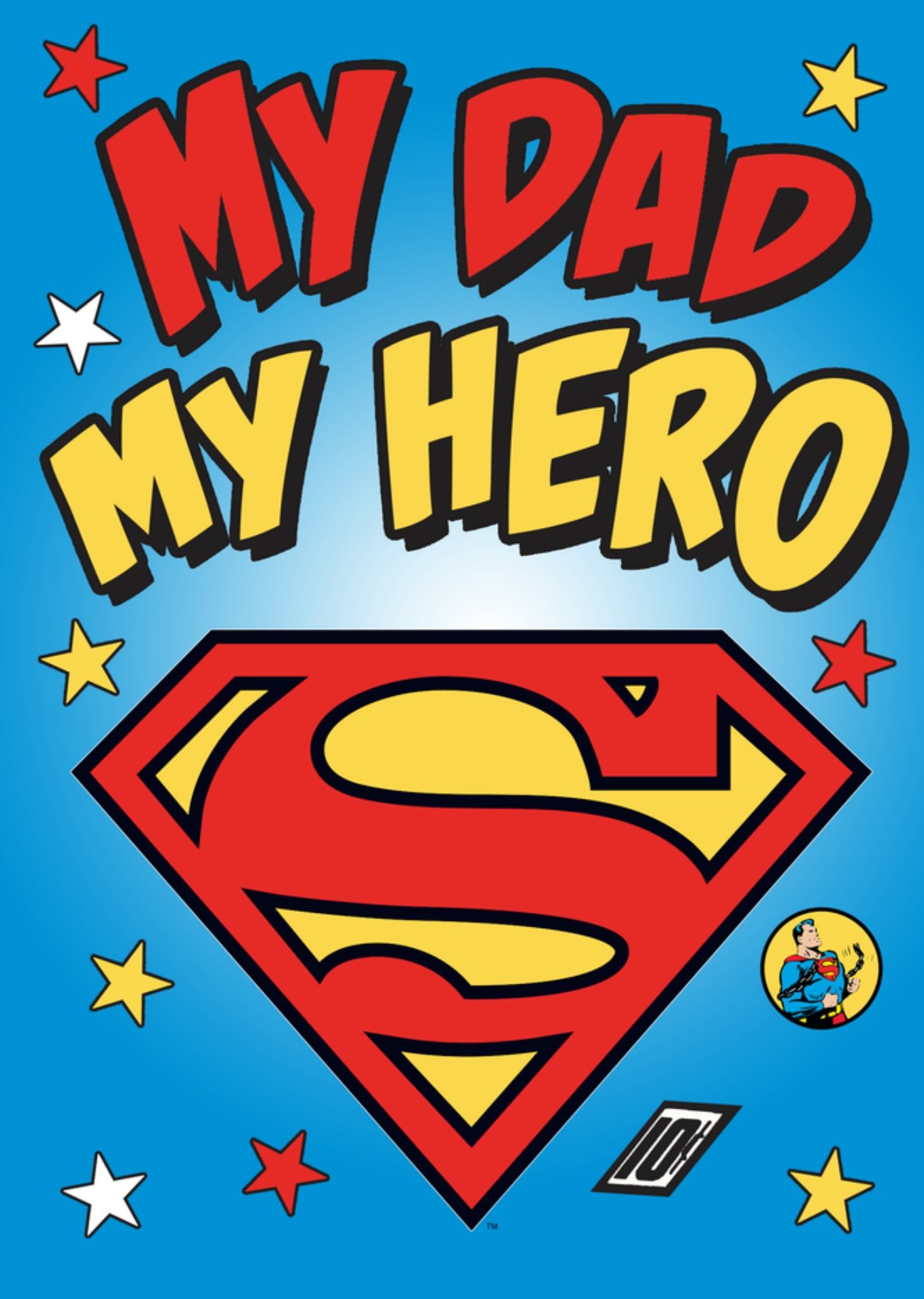 Moonpig Superman My Dad My Hero FatherâS Day Card
