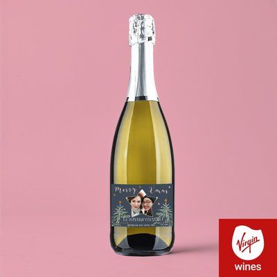 Personalised Prosecco Merry Christmas With Photo Upload