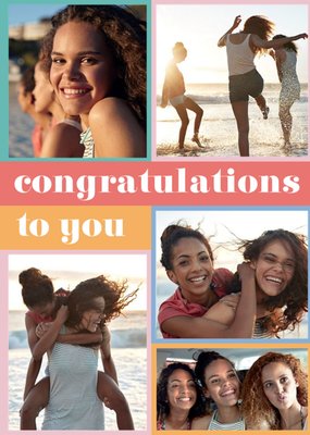 Euphoria Congratulations To You Photo Upload Card