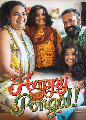 Happy Pongal Photo Upload Card