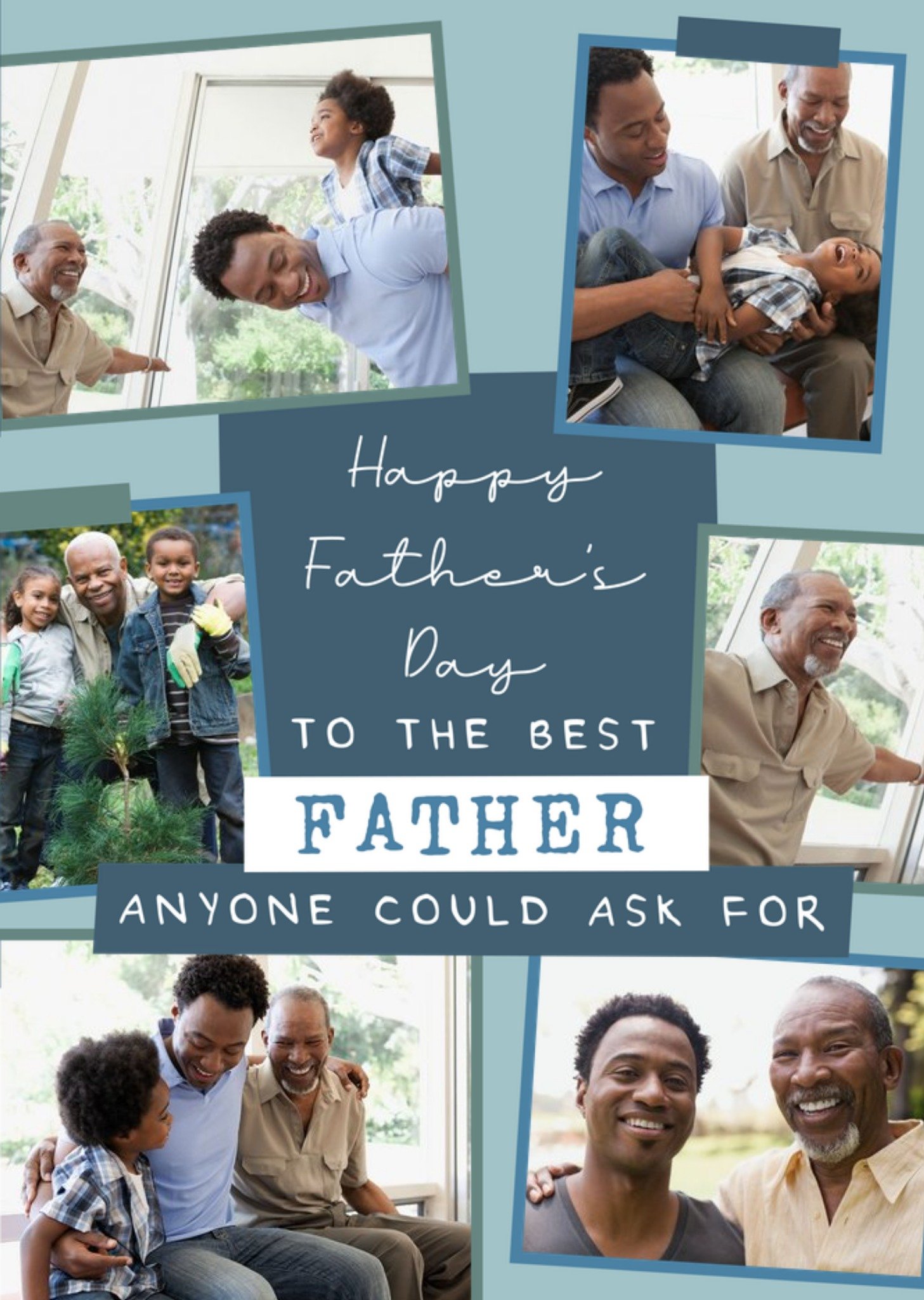 Moonpig To The Best Father Photo Upload Father's Day Card