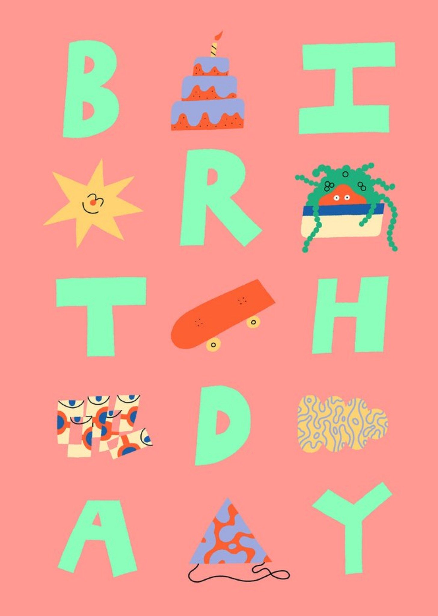 Rumble Cards Birthday Illustration Card