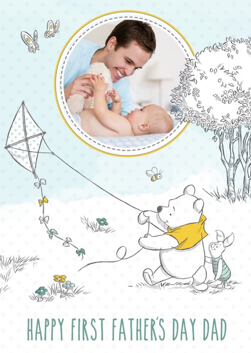 Disney Winnie The Pooh Happy First Father's Day Card