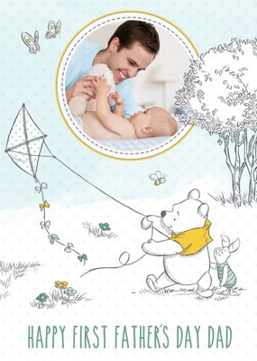 Disney Winnie The Pooh Happy First Father's Day Card