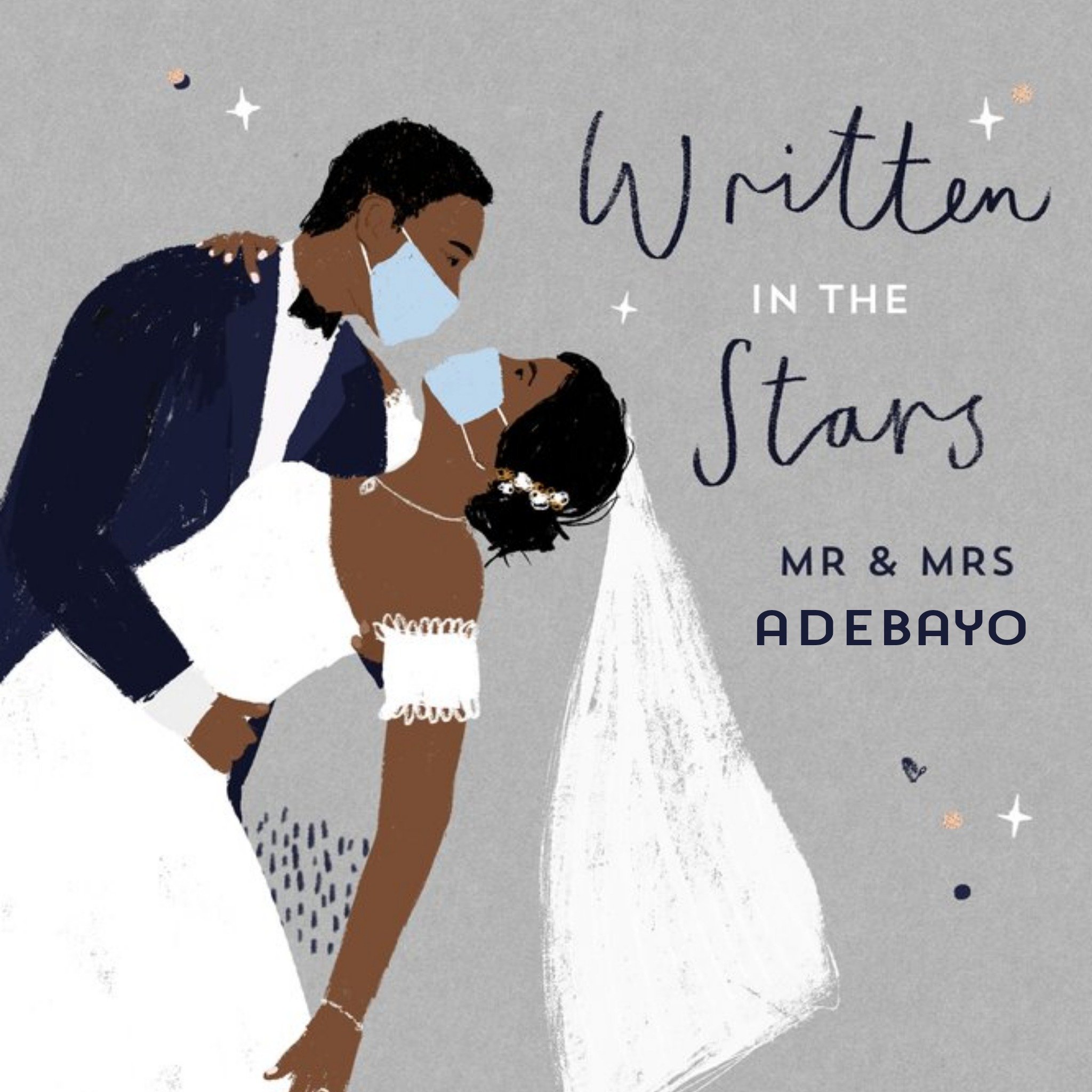 Moonpig Written In The Stars Personalised Card