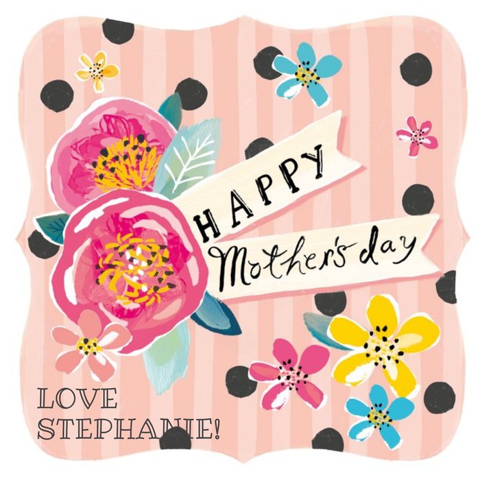 Bright Flowers Happy Mothers Day Card