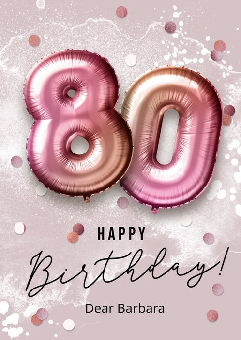 Sottobicchiere Rigido Lucido Happy 80th Birthday Con Scritta Nana