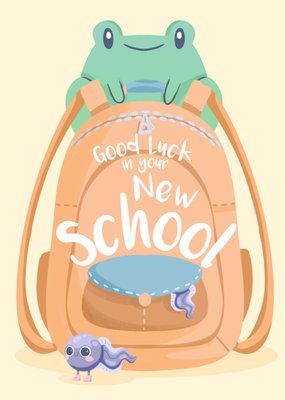 Good Luck In Your New School Card
