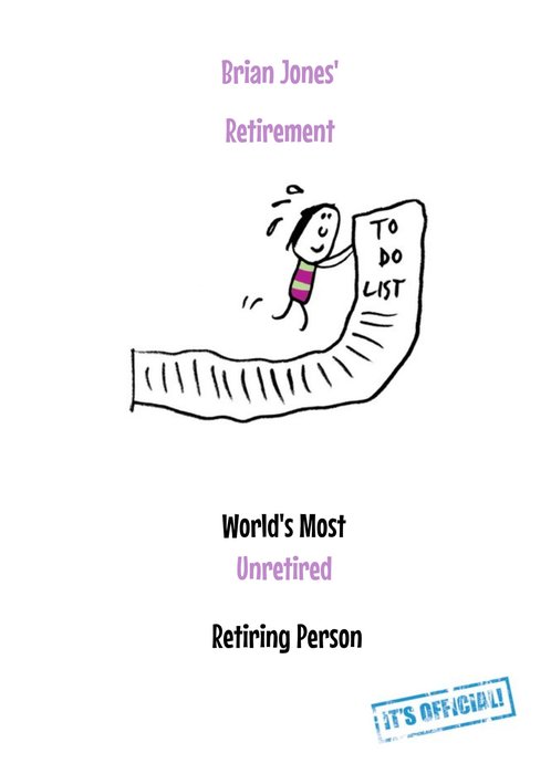 Funny Retirement Card