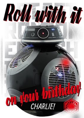 Star Wars Roll With It Personalised Birthday Card