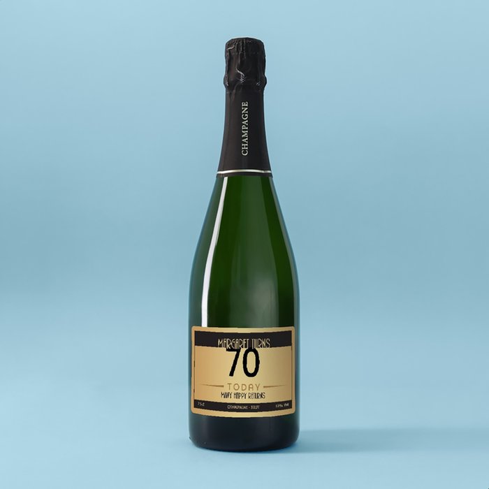 Personalised Birthday Milestone Champagne 75cl