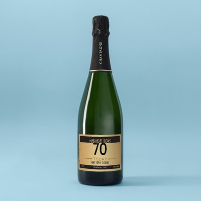 Personalised Birthday Milestone Champagne 75cl