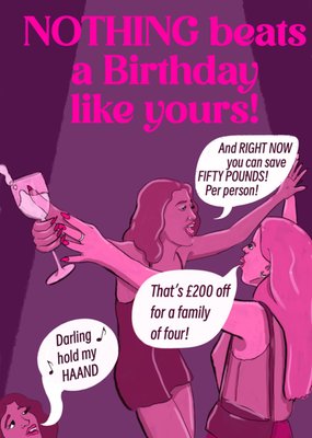 Nothing Beats A Birthday Like Yours Card