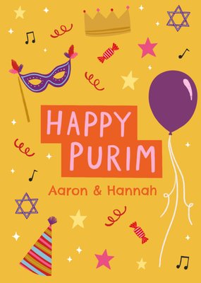 Stella Isaac Illustration Happy Purim Card