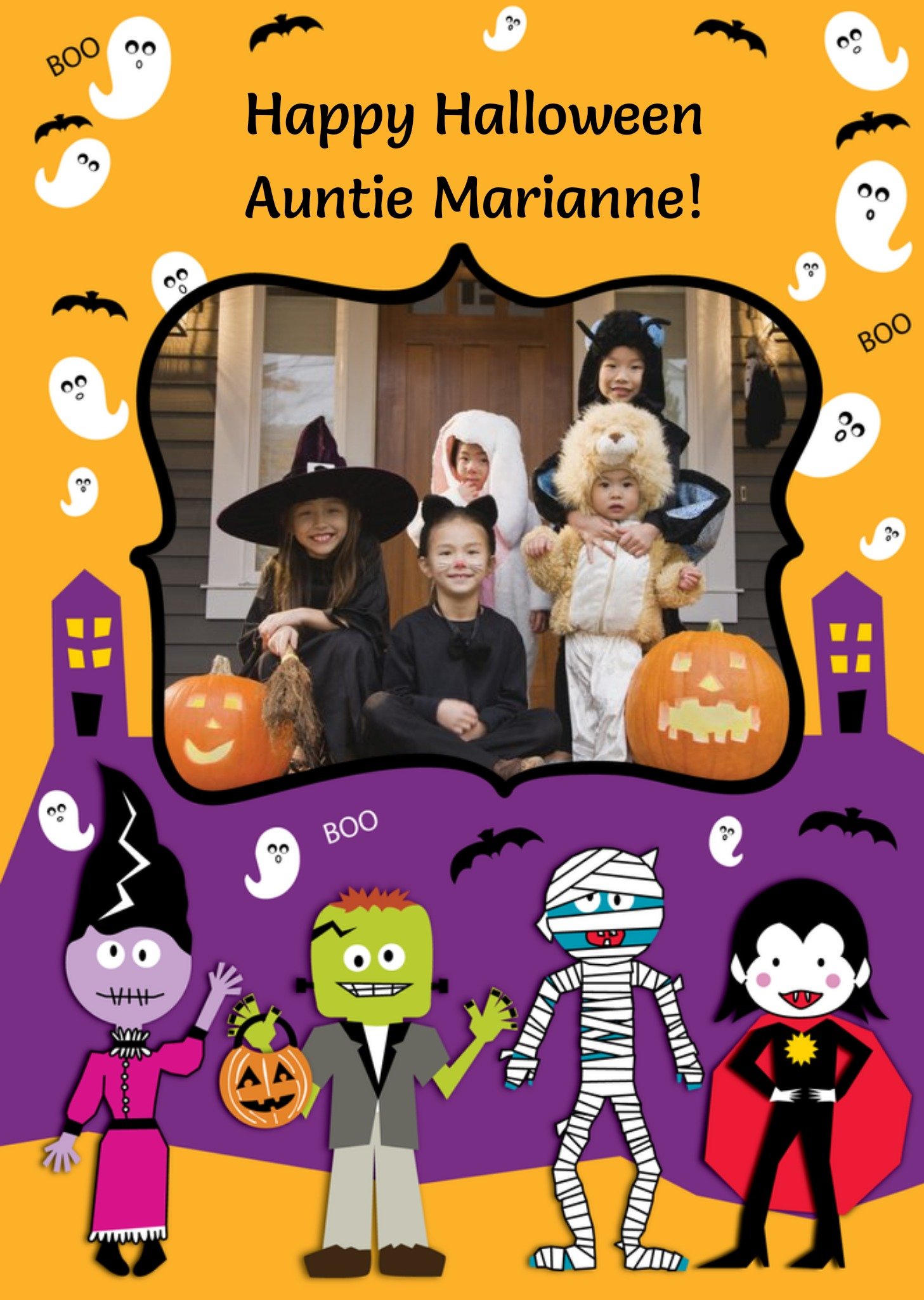 Moonpig Photo Upload Halloween Card