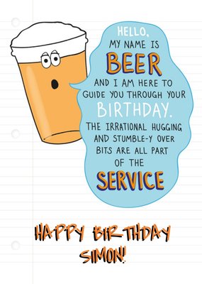 Beer Birthday Card - Funny Birthday Card