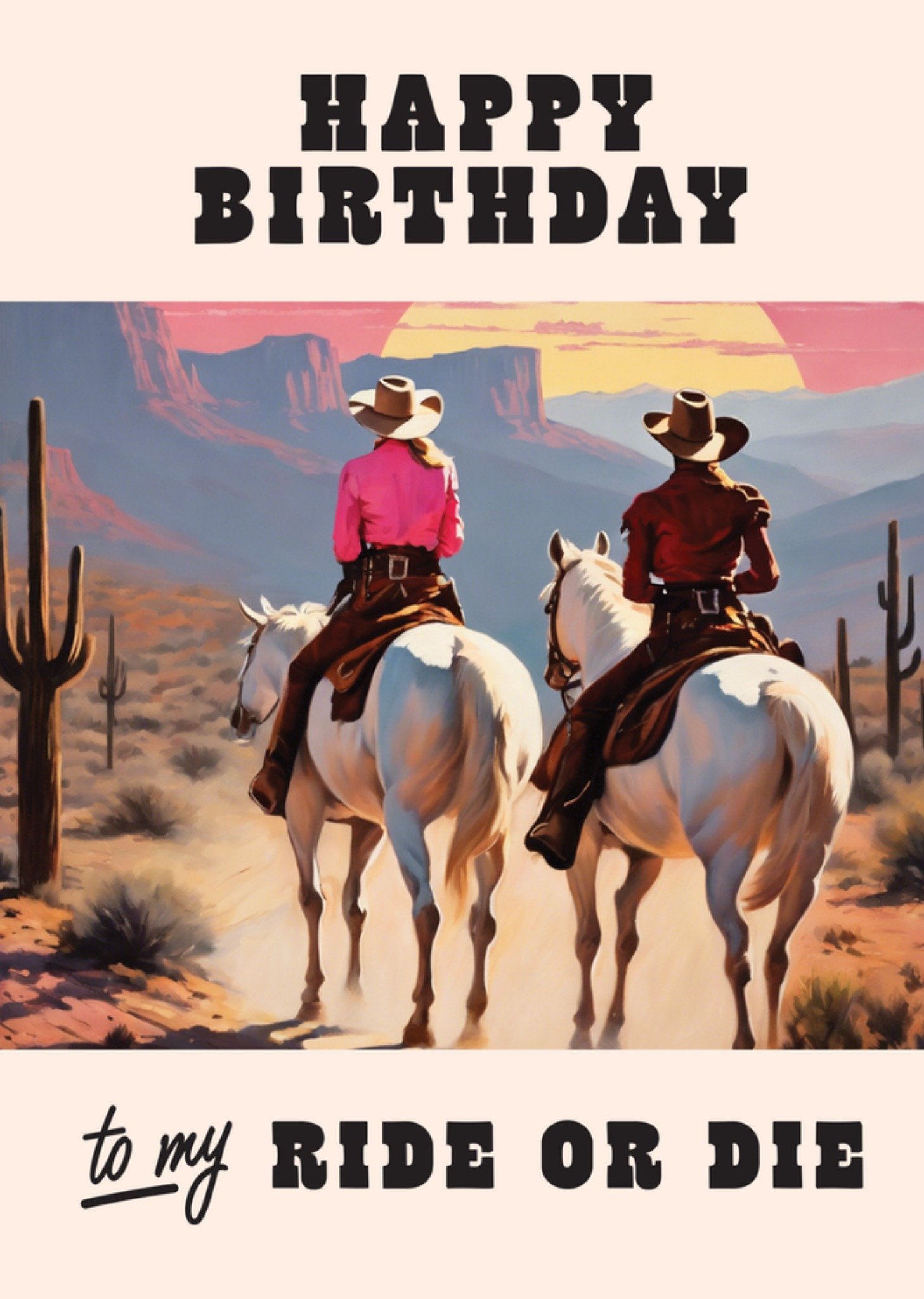 Moonpig To My Ride Or Die Birthday Card