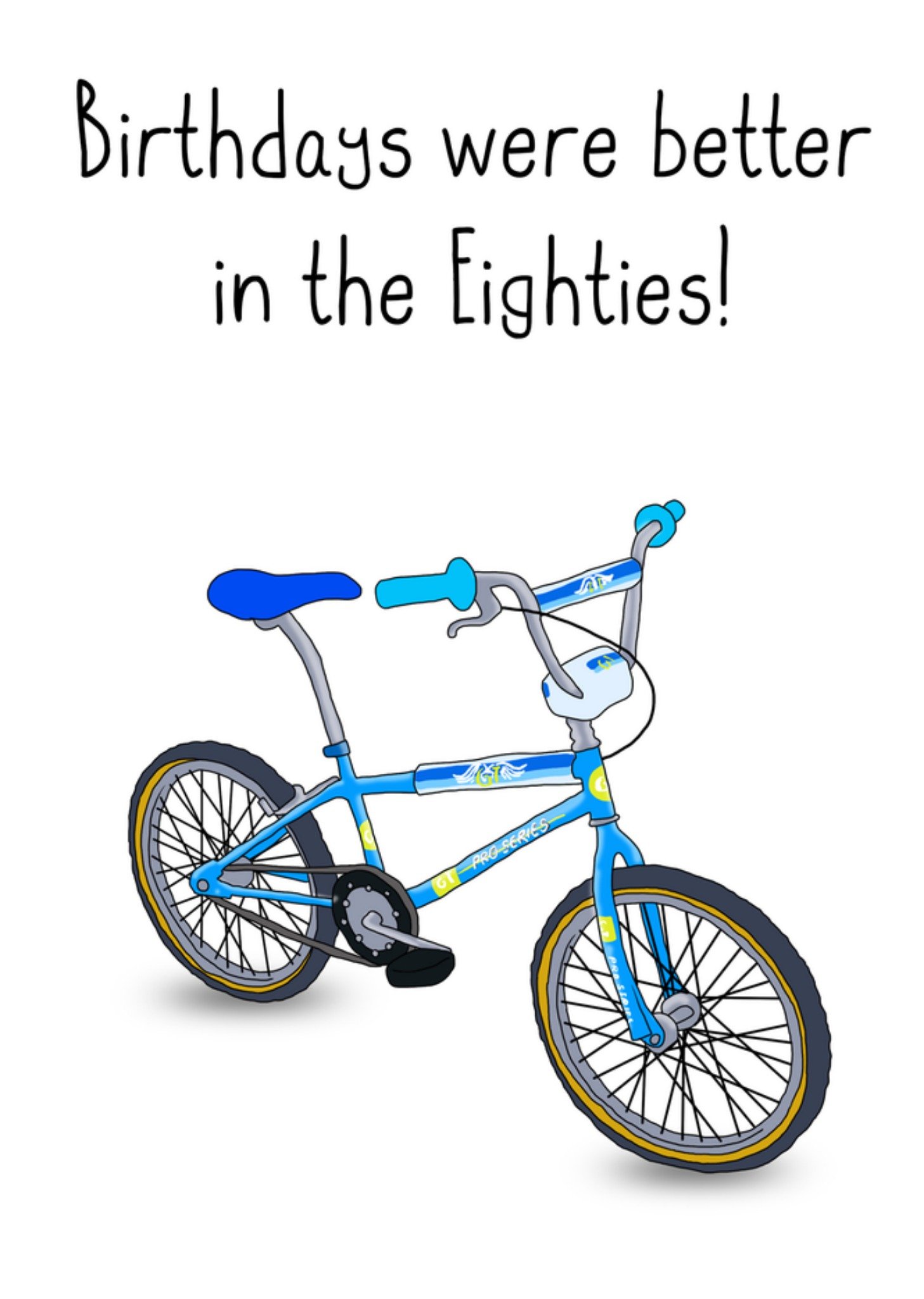Moonpig Birthdays Were Better In The Eighties Bmx Bike Card