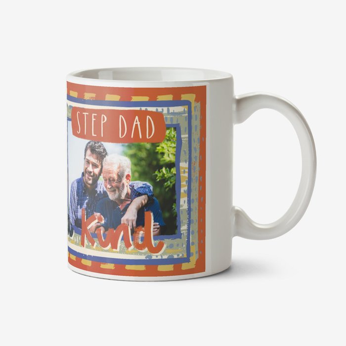 One Of A Kind Step Dad Photo Upload Father's Day Mug